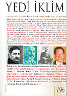 Sayı: 196 Temmuz 2006 / Edebiyat Kültür Sanat Aylık Dergisi