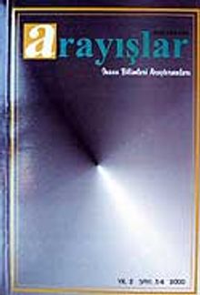 Sayı:3-4 Yıl:2000 Arayışlar İnsan Bilimleri Araştırmaları