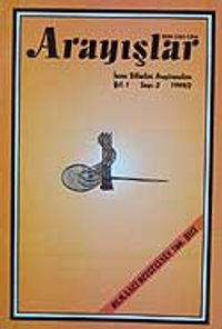 Sayı:2 Yıl:1999 Arayışlar İnsan Bilimleri Araştırmaları