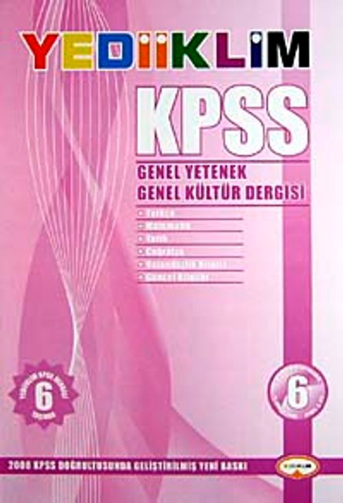 KPSS Genel Yetenek-Genel Kültür Dergisi-6