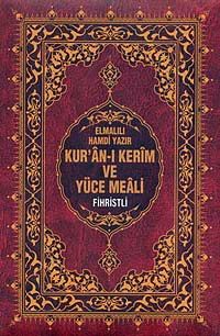 Kur'an-ı Kerim ve Yüce Meali (Orta Boy-Fihristli
