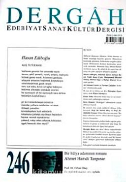Dergah Edebiyat Sanat Kültür Dergisi Sayı:246 Ağustos 2010