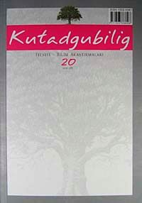Kutadgubilig Felsefe-Bilim Araştırmaları Dergisi Sayı 20 Ekim 2011