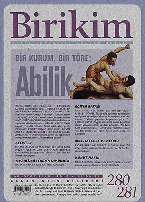 Birikim / Sayı:280-281 Yıl: 2012 / Aylık Sosyalist Kültür Dergisi