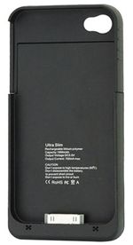 İphone 4 4S İçin Şarjlı Kılıf (Siyah) (1900 mAh)