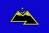 Karaçay Türkleri (Rusya, Karaçay-Çerkes Cumhuriyeti) Bayrağı (20x30)