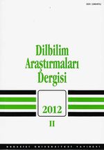 Dilbilim Araştırmaları 2012 / 2