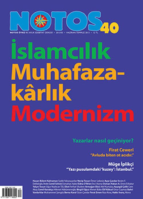 Notos Öykü İki Aylık Edebiyat Dergisi Haziran - Temmuz Sayı:40