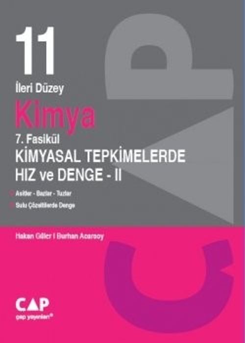 11. Sınıf Kimya 7. Fasikül Kimyasal Tepkimelerde Hız ve Denge 2