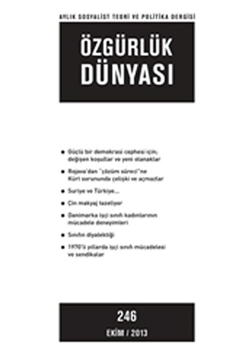 Özgürlük Dünyası / Aylık Sosyalist Teori ve Politika Dergisi / Ekim 2013 Sayı: 246