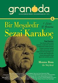 Granada İki Aylık Edebiyat Dergisi Sayı:4 Ekim - Kasım 2013