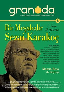 Granada İki Aylık Edebiyat Dergisi Sayı:4 Ekim - Kasım 2013