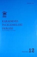 Karadeniz İncelemeleri Dergisi Sayı:12 Bahar 2012