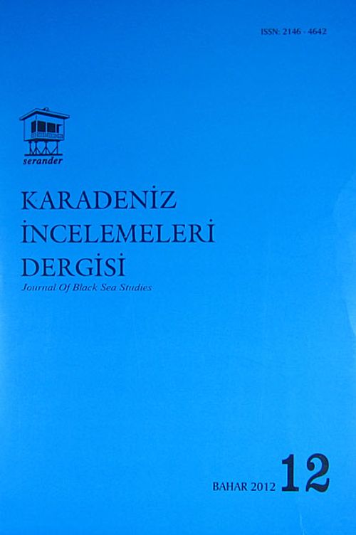 Karadeniz İncelemeleri Dergisi Sayı:12 Bahar 2012