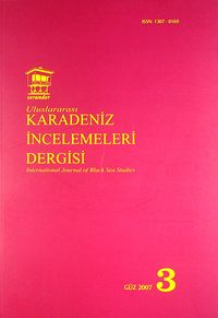 Karadeniz İncelemeleri Dergisi Sayı:3 Güz 2007