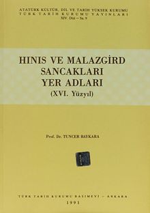 Hınıs ve Malazgird Sancakları Yer Adları (XVI.Yüzyıl) /13-Z-158