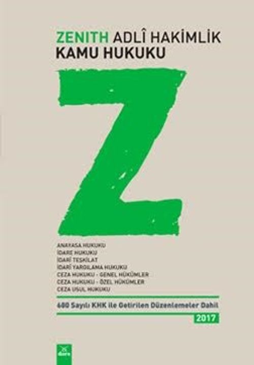 Zenith Adli Hakimlik Kamu Hukuku 