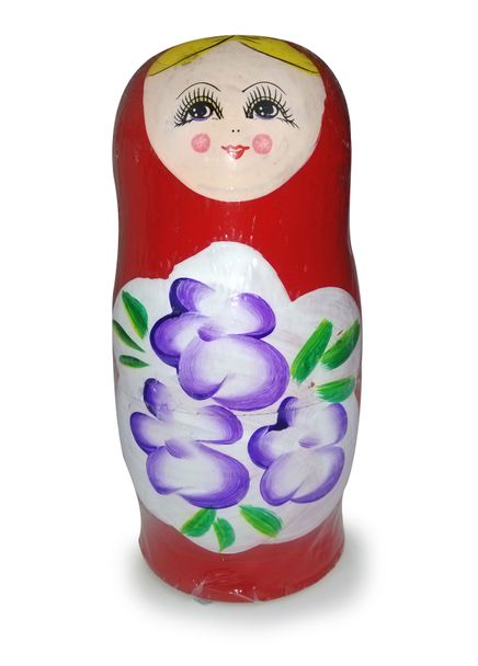 Matruşka Ahşap Bebek 7'li (Krmızı)