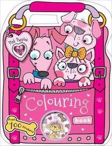 Pink Puppies Colouring Book