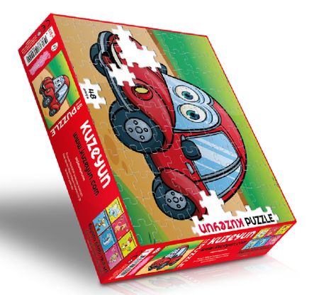Kırmızı Arabam 48 Parça Puzzle