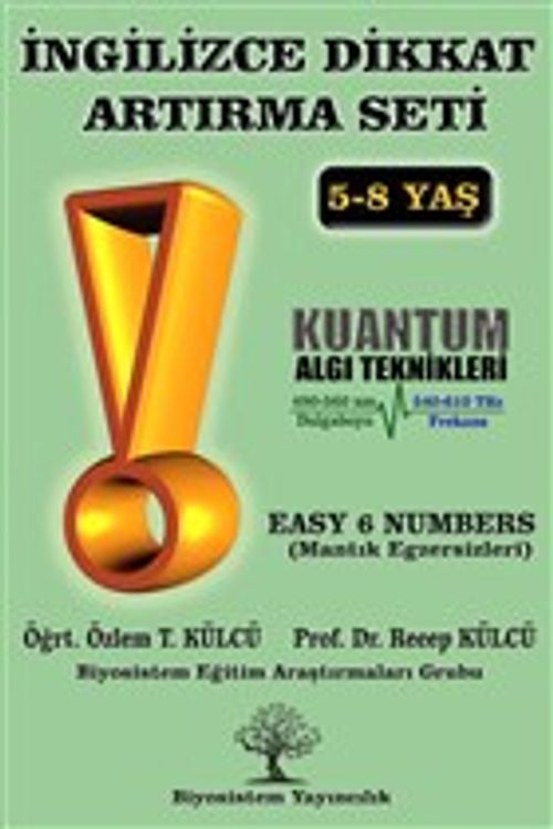 İngilizce Dikkat Artırma Seti 6. Kitap & Easy 6 Numbers (Mantık Egzersizleri)
