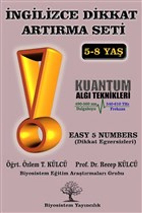 İngilizce Dikkat Artırma Seti 5. Kitap & Easy 5 Numbers (Dikkat Egzersizleri)