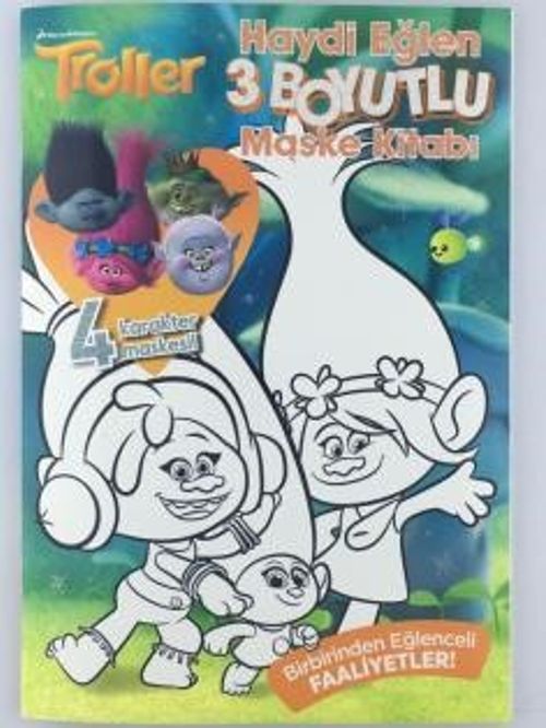 Troller Haydi Eğlen 3 Boyutlu Maske Kitabı 