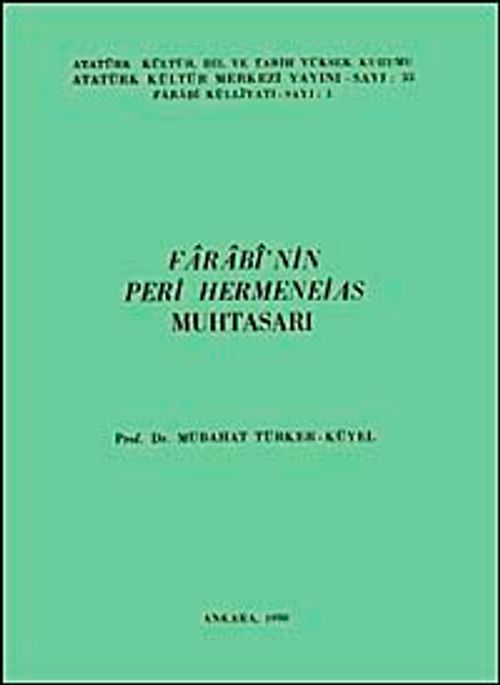 Farabi'nin Peri Hermeneias Muhtasarı / 12-E-42