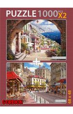 Archway Positano Reu Du Soleil 2x1000 Parça Puzzle Takım