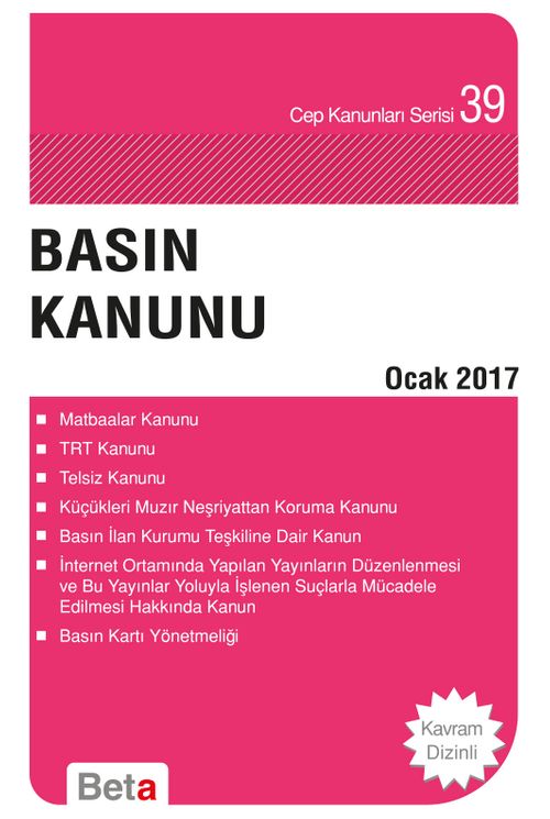 Basın Kanunu / Cep 033