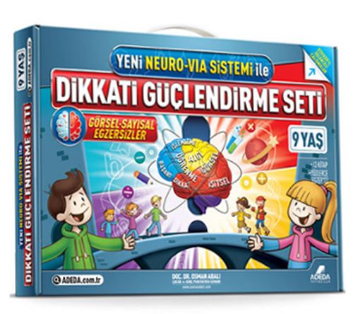 Dikkati Güçlendirme Seti 3 Kitap (9 Yaş) (Yeni Neuro-Via Sistemi