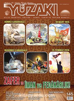 Yüzakı Aylık Edebiyat, Kültür, Sanat, Tarih ve Toplum Dergisi / Sayı:145 Mart 2017