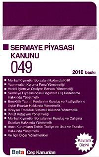 Sermaye Piyasası Kanunu /  Cep Kanunları 049