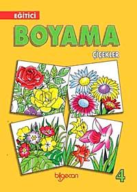 Eğitici Boyama Çiçekler-4