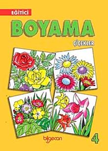 Eğitici Boyama Çiçekler-4