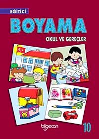 Eğitici Boyama Okul ve Gerçler-10