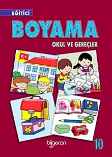 Eğitici Boyama Okul ve Gerçler-10