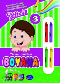 Kalemli Boyama 3 / Türkçe - İngilizce Meyveleri Öğreniyorum 