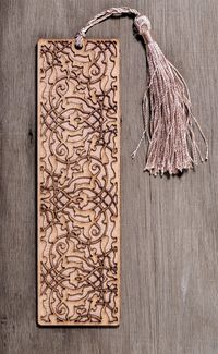 Ahşap Ayraç - Lale - Rölyef