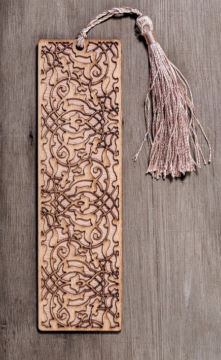 Ahşap Ayraç - Lale - Rölyef