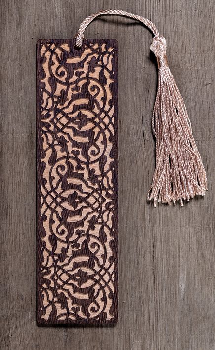 Ahşap Ayraç - Lale - Rölyef Cevizli