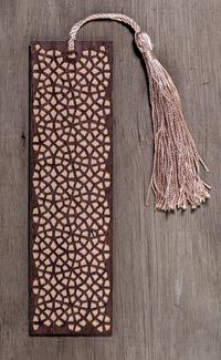 Ahşap Ayraç - Osmanlı Desen - Cevizli