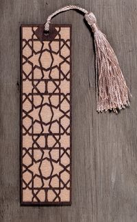 Ahşap Ayraç - Yıldız Desenli