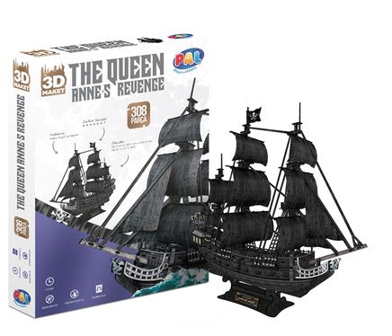 The Queen Siyah İnci 3D Puzzle (308 Parça)