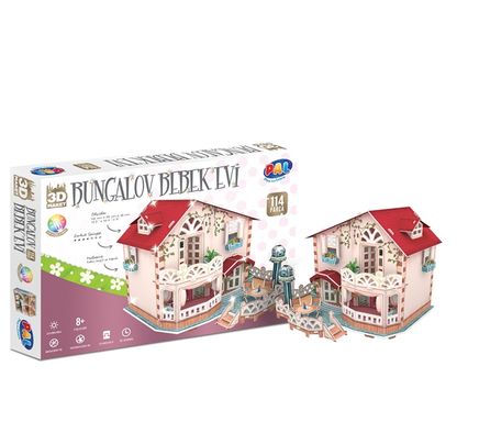 Bungalov Bebek Evi 3D Puzzle (114 Parça)