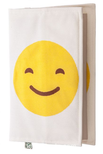 Kitap Kılıfı - Mutlu - Üzgün Emoji (M - 31x21cm)