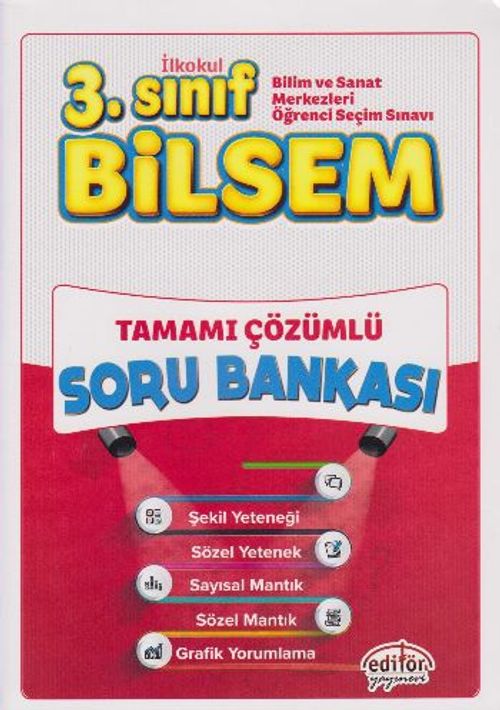 3. Sınıf Bilsem Tamamı Çözümlü Soru Bankası (Büyük Boy)