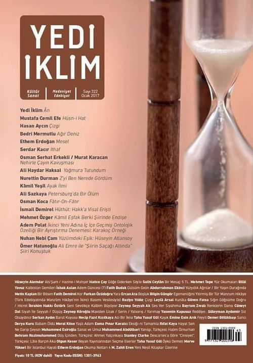 7edi İklim Sayı:322 Ocak 2017 Kültür Sanat Medeniyet Edebiyat Dergisi