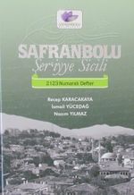 Safranbolu Şer'iyye Sicili 2123 Numaralı Defter