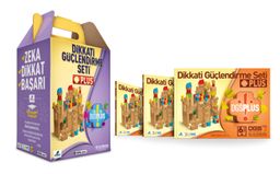 Dikkati Güçlendirme Seti Plus 6 Yaş (3 Kitap+Ahşap Materyaller)